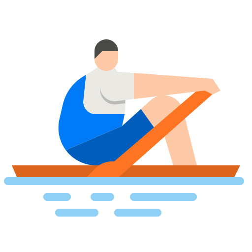 man rowing on the water