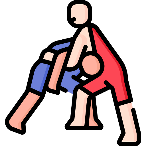 two men grappling